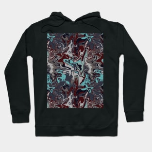 Deep Thoughts Marble - Digital Paint Spill Hoodie